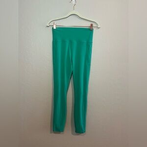 Vuori Pocket Leggings  Green High Rise Yoga Leggings Size Small